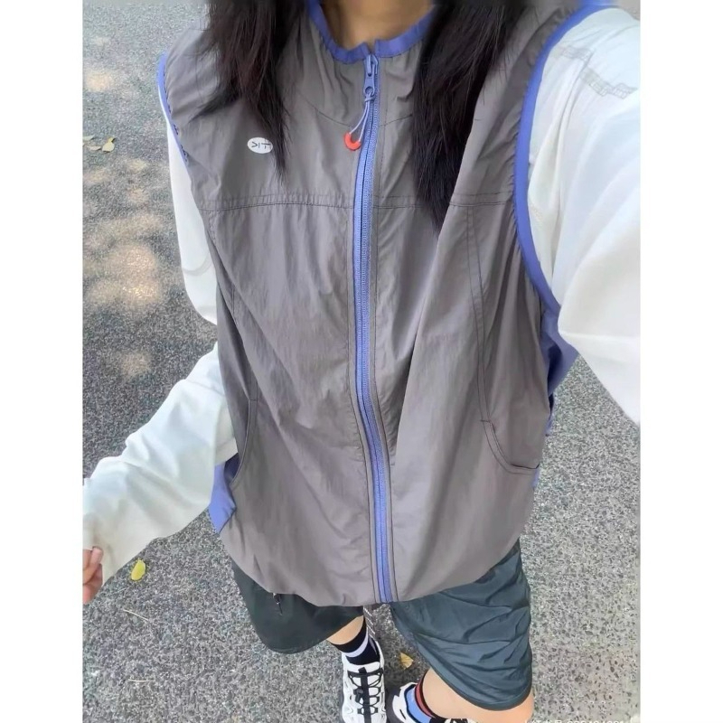 Fishing Vest - Jaket Tanpa Lengan Olahraga Ringan Y2K