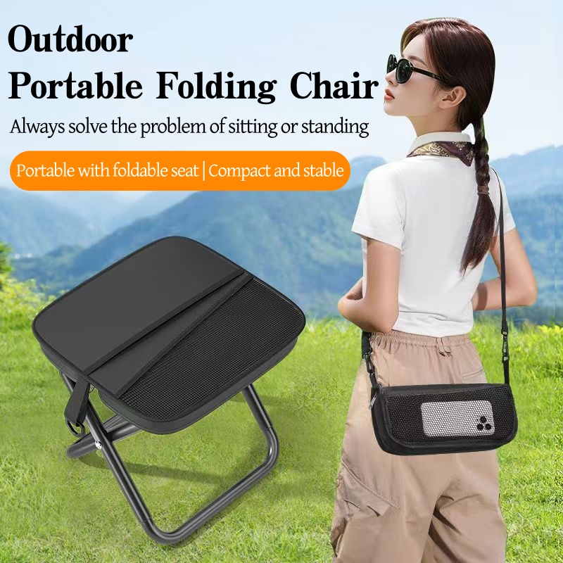 Fishing Backpack - Kursi Lipat Portabel 4Q, Ringan, untuk
