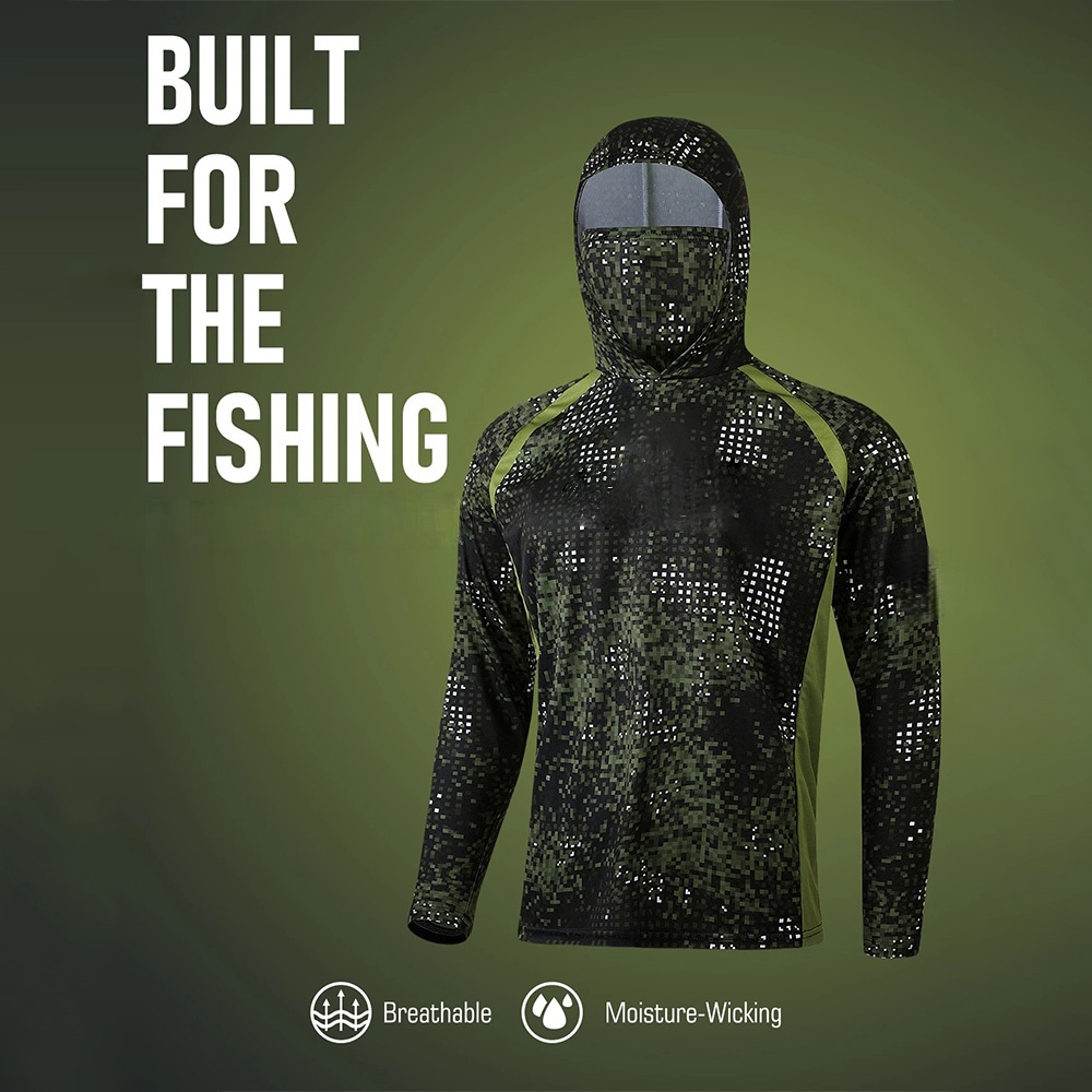 Fishing Shirt Uv Protection - Pakaian Memancing MALFC untuk Pria, Kaos