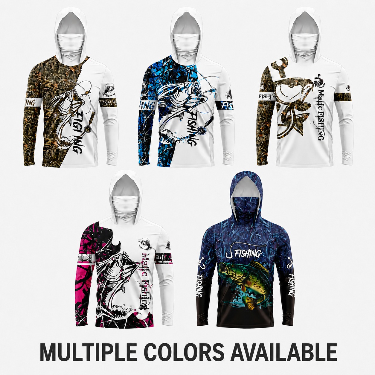 Fishing Shirt Uv Protection - MALFC 1PC Kaos Pancing Pria Berkerudung