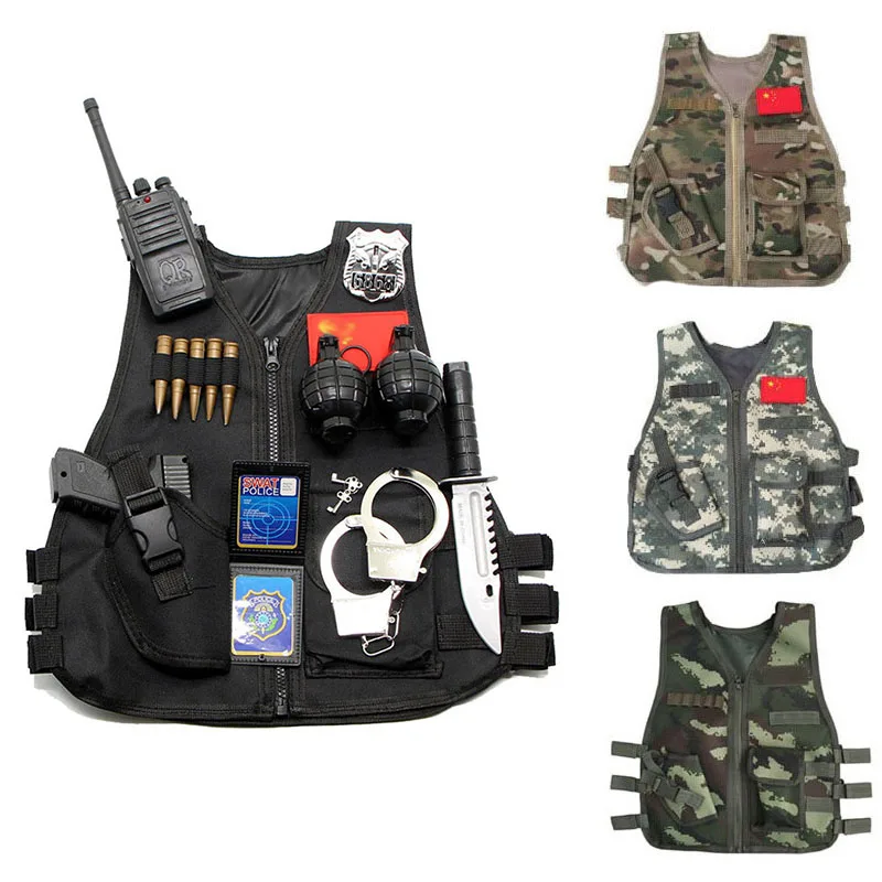 Fishing Vest - Rompi taktis anak laki-laki perempuan, pakaian