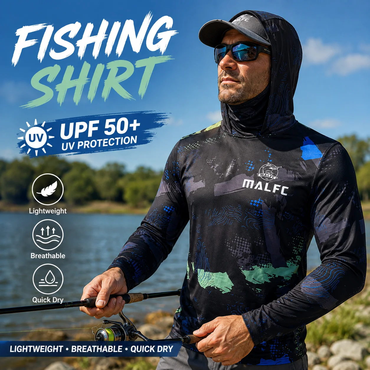 Kemeja Pancing Lengan Panjang  - Fishing Shirt Uv Protection ulasan dan harga