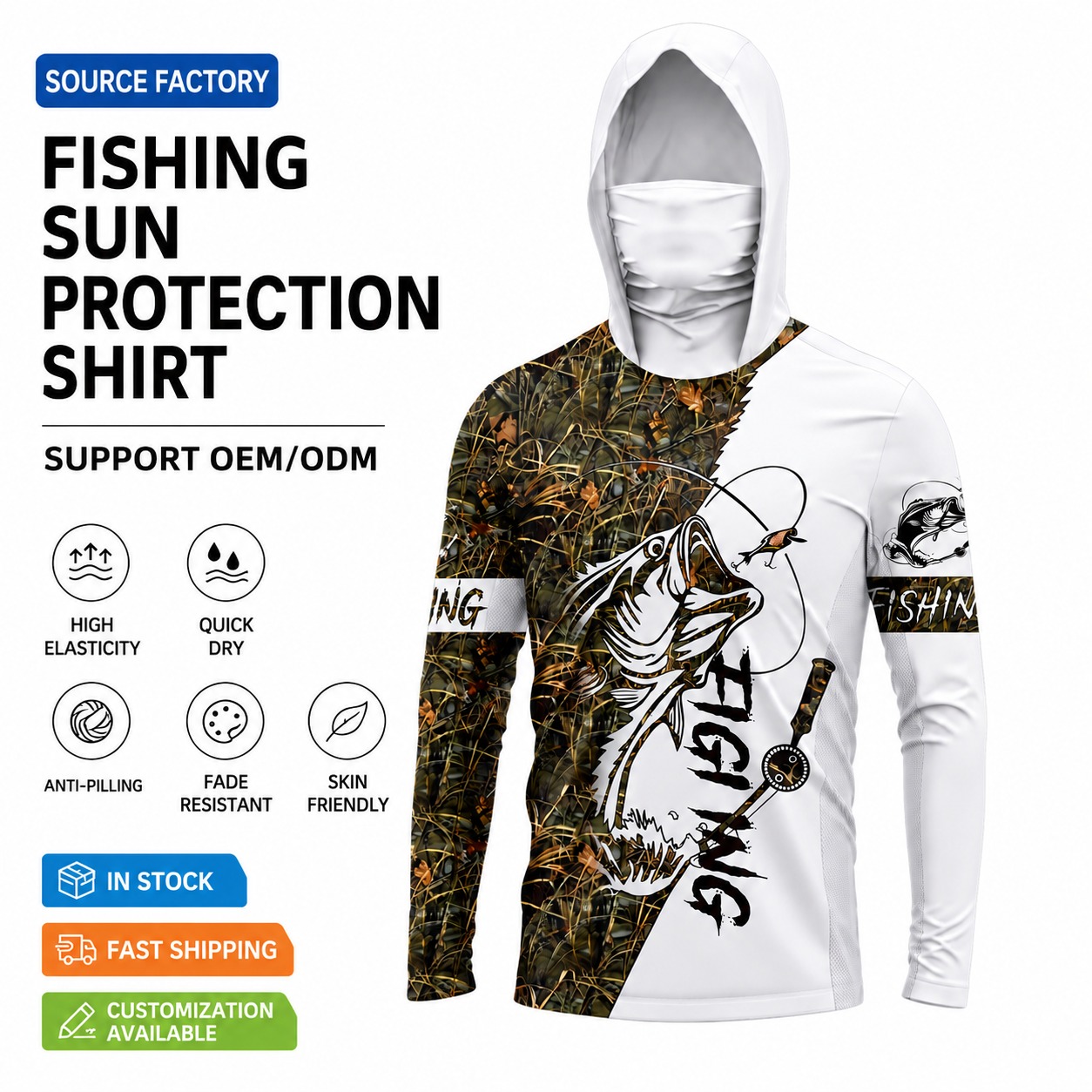 MALFC 1PC Kaos Pancing Pria Be - Fishing Shirt Uv Protection ulasan dan harga
