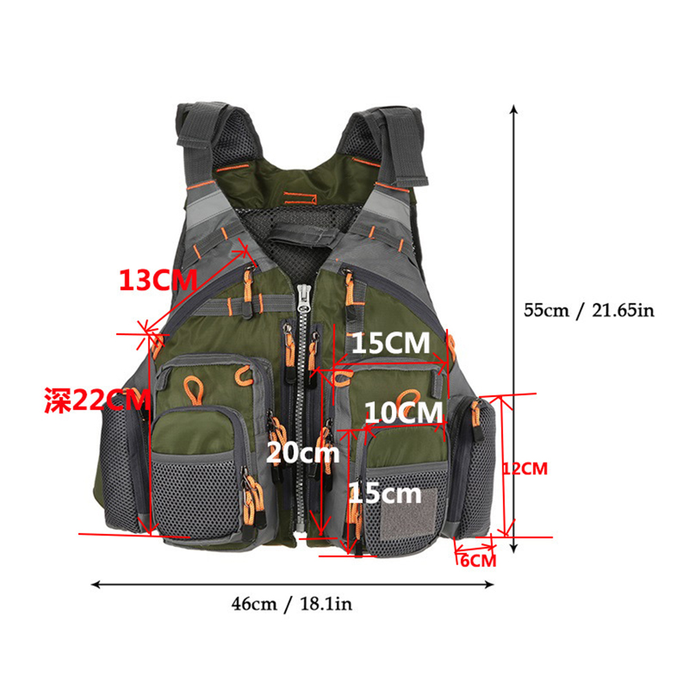 SWROW Rompi Memancing Olahraga - Fishing Vest ulasan dan harga